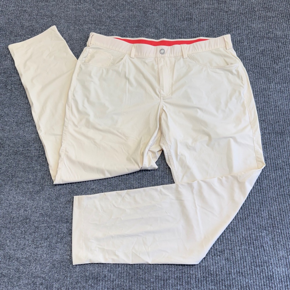 Redvanly‎ Kent Pull On Trousers Men's XXL Stone Performance Stretch Golf Pants